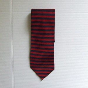 Paolo Gucci tie red blue silk designer necktie 1980s Italian stripes accessories